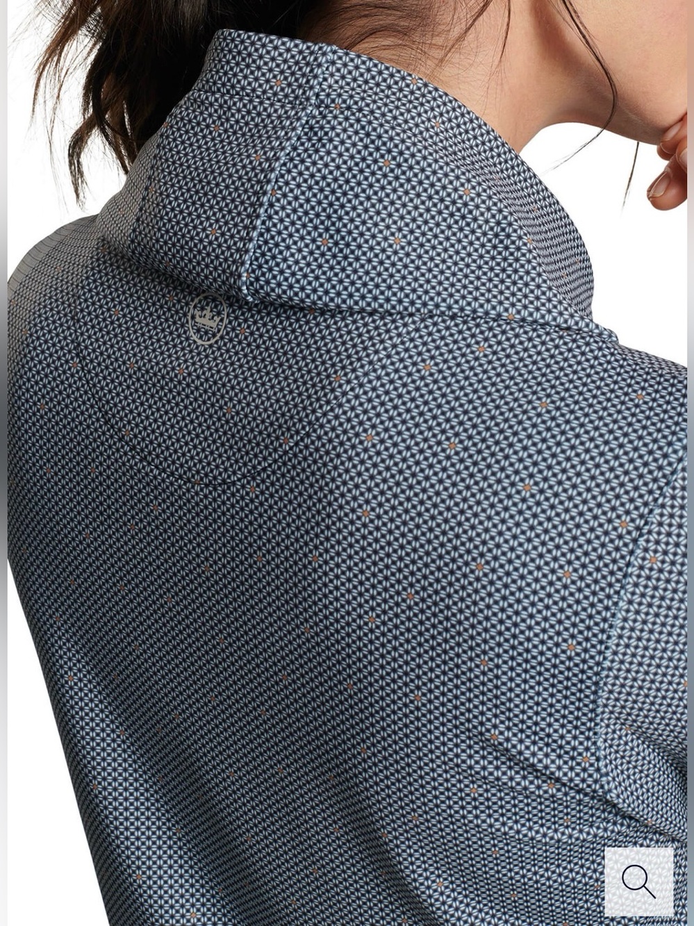 Peter Millar Crown Crafted Women’s Graphite North Star Pine Hoodie Medium Golf - Picture 3 of 9